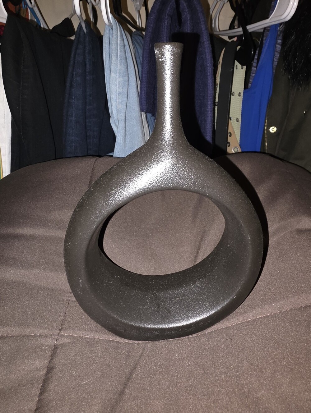 10" Round Statue of Originality Ceramic Vase